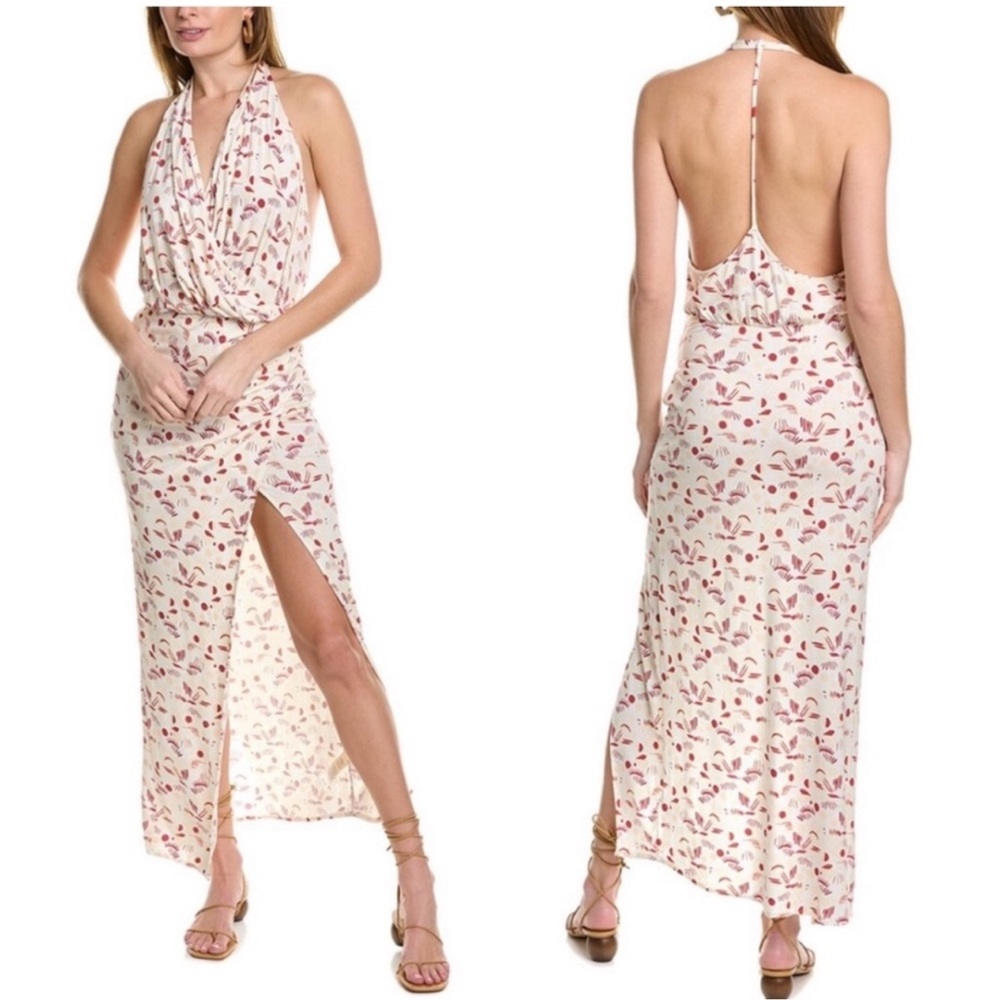 Free People Daria graphic maxi dress extra small XS
